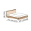 Masívna dubová posteľ Amanta