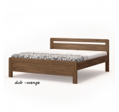 Masívna dubová posteľ Karlo Klasik