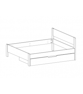 Zásuvka pod posteľ Sofi XL/Sofi Lux XL (dyha, buk priebežný)