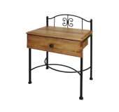 Nočný stolík ELBA s drevenou zásuvkou